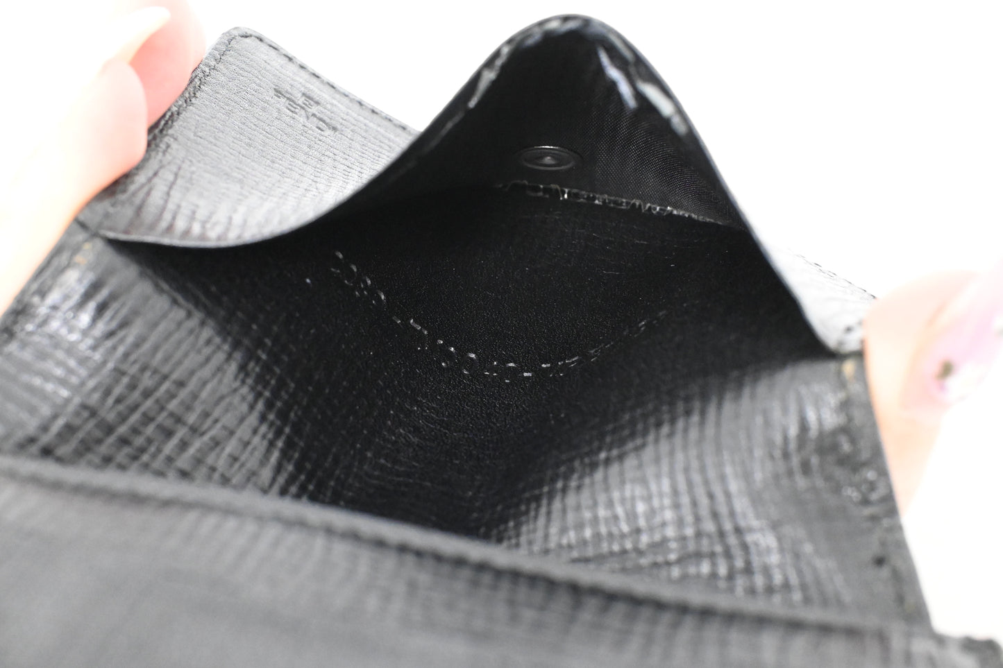 Fendi Card Case in Black Zucca Canvas