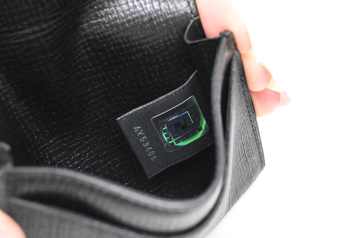 Fendi Card Case in Black Zucca Canvas