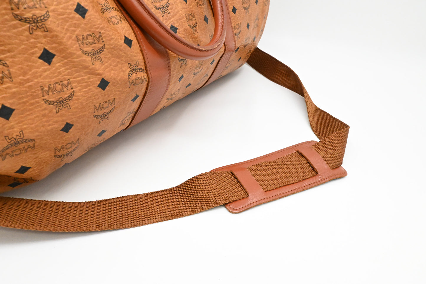 MCM Travel Bag in Cognac Visetos Canvas