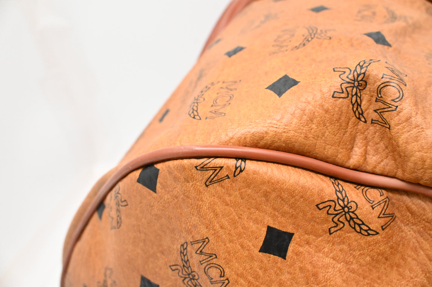 MCM Travel Bag in Cognac Visetos Canvas