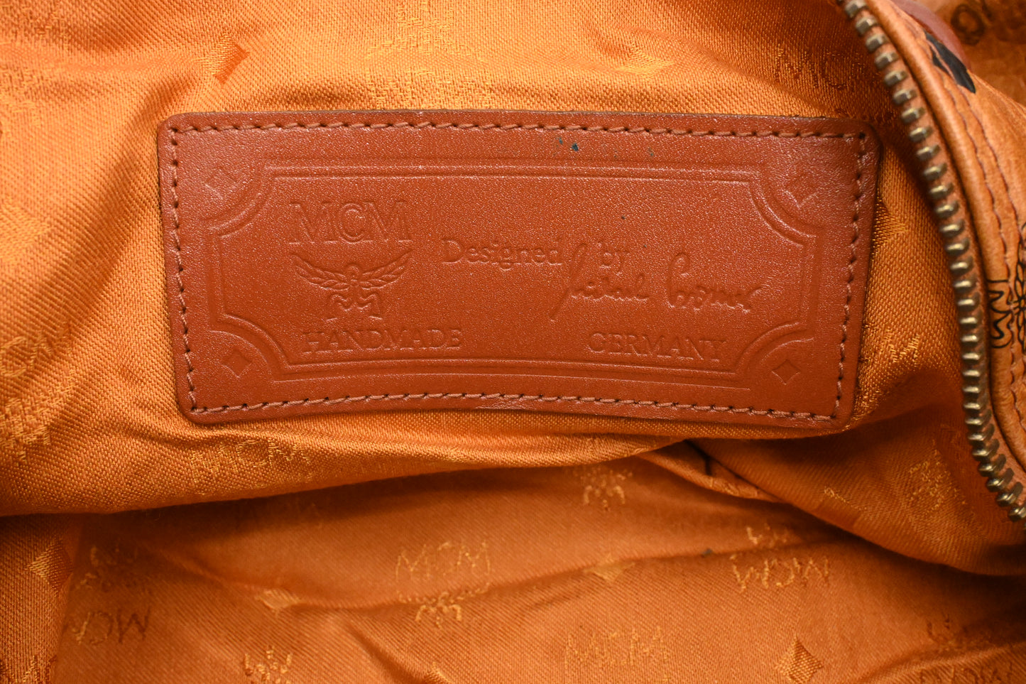 MCM Travel Bag in Cognac Visetos Canvas