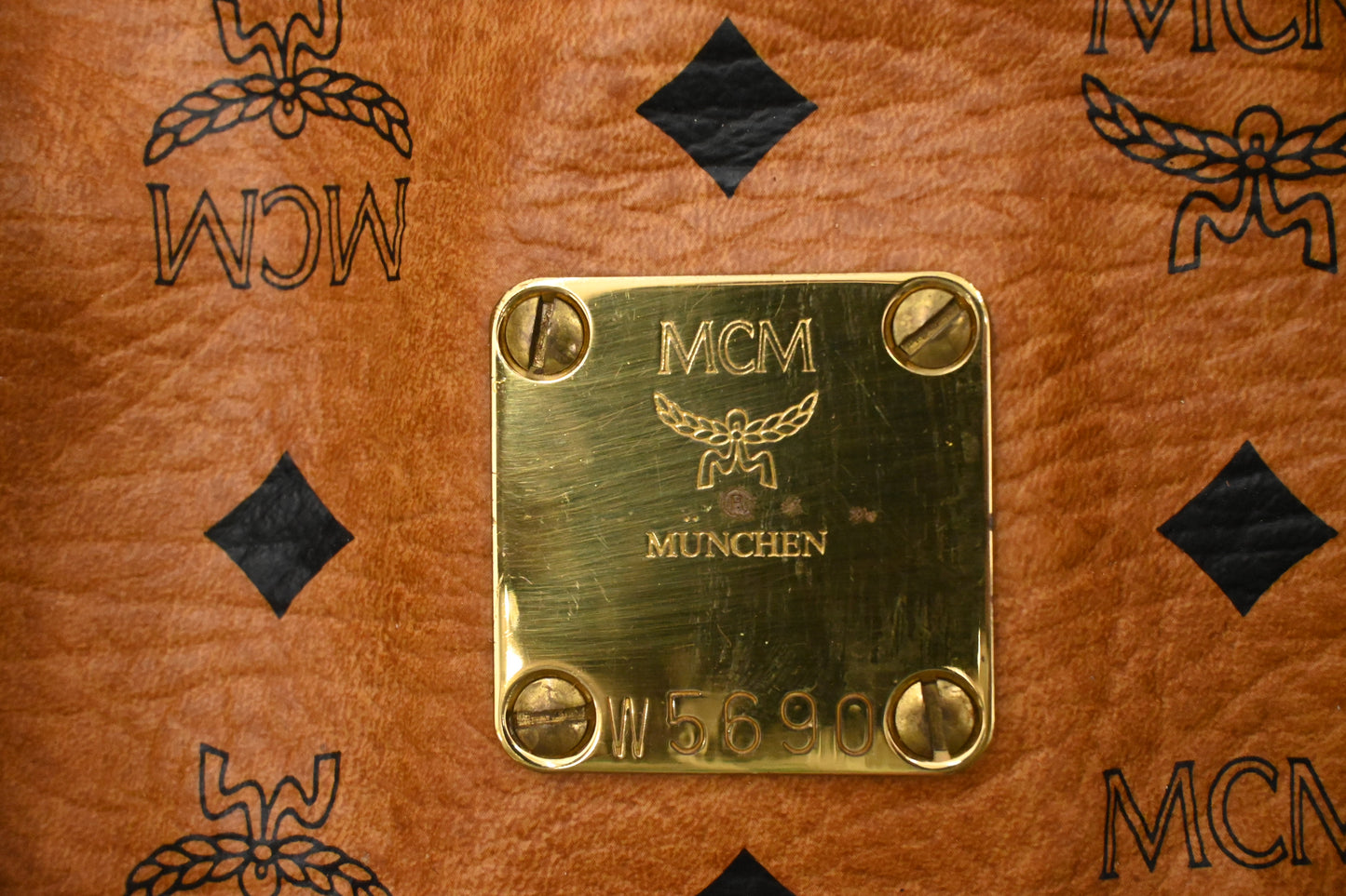 MCM Travel Bag in Cognac Visetos Canvas