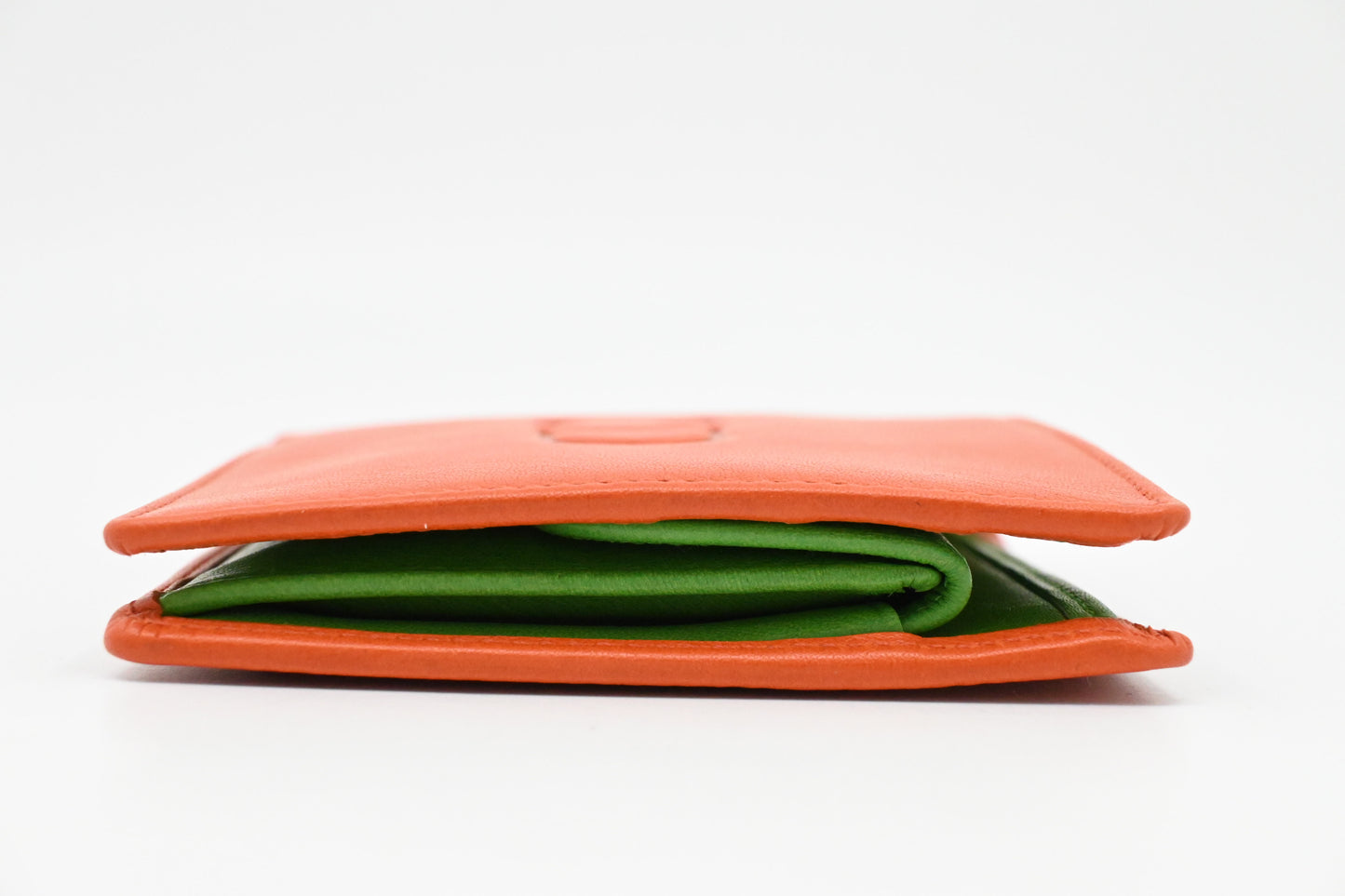 Dior Wallet in Orange Leather