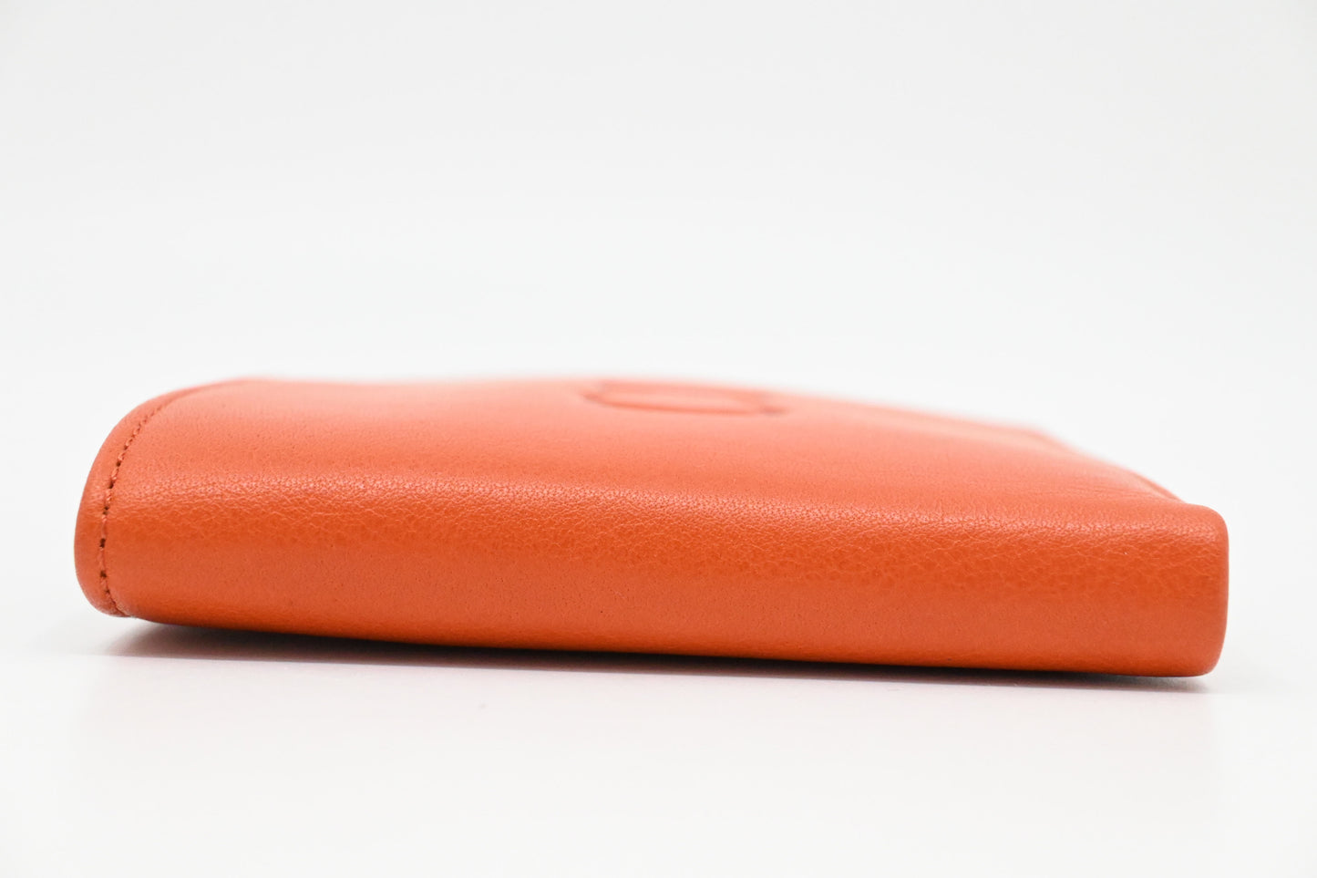 Dior Wallet in Orange Leather