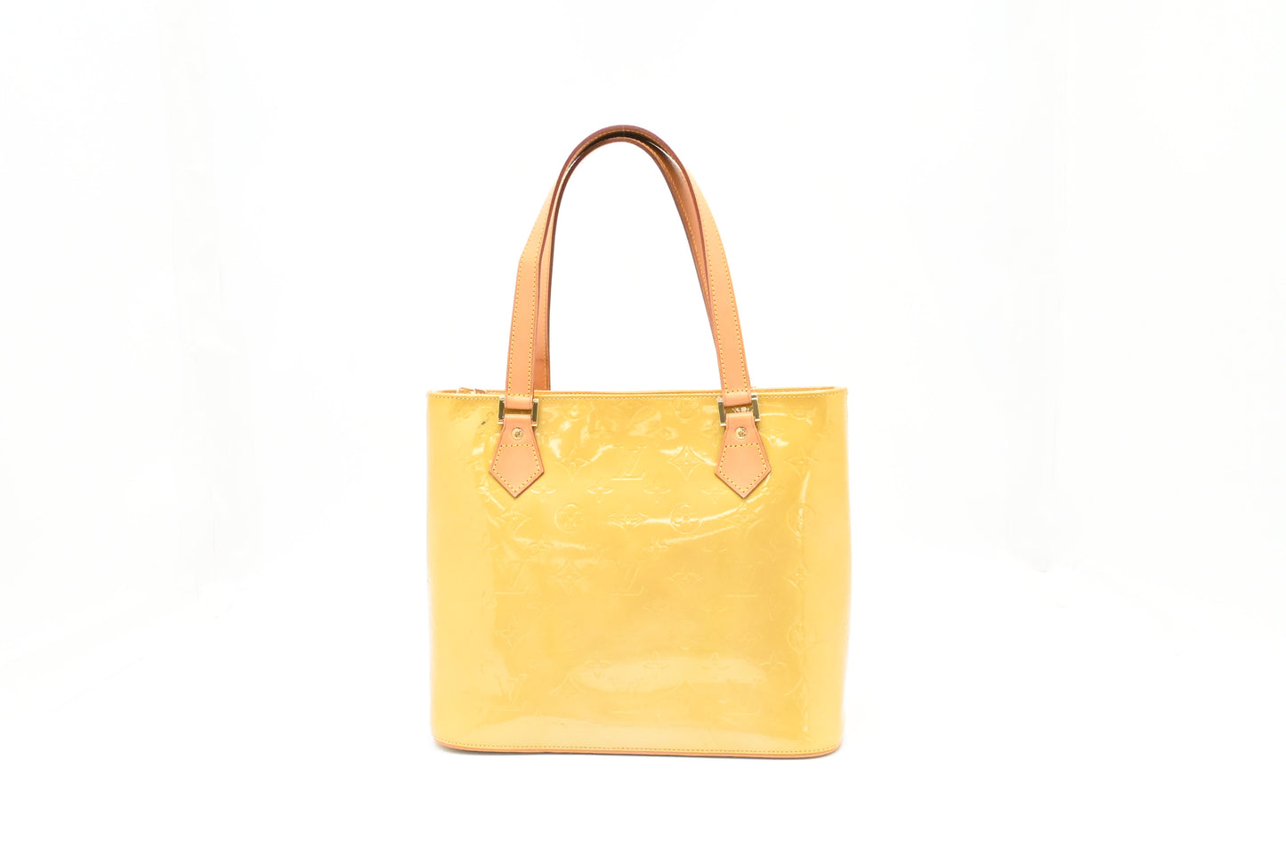 Louis Vuitton Houston in Yellow Vernis Leather