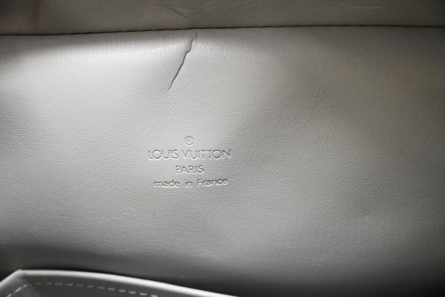 Louis Vuitton Tompkins in Green Metallic Vernis Leather