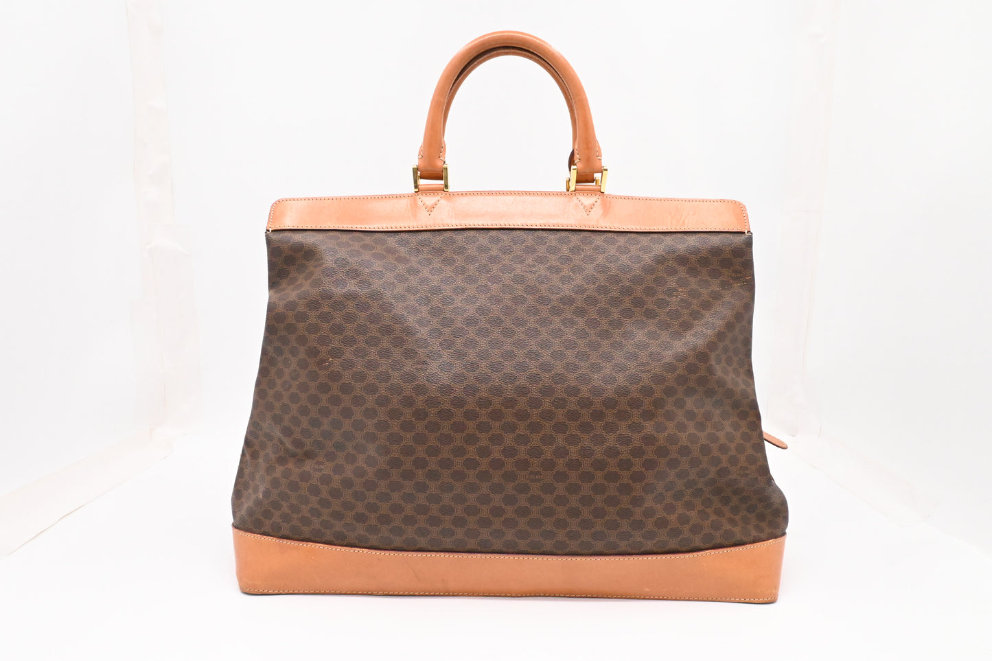 Celine Travel Bag in Brown Macadam Canvas