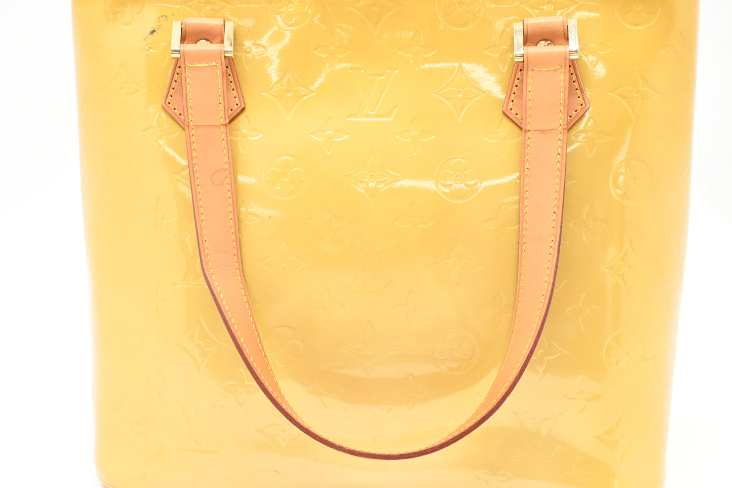 Louis Vuitton Houston in Yellow Vernis Leather