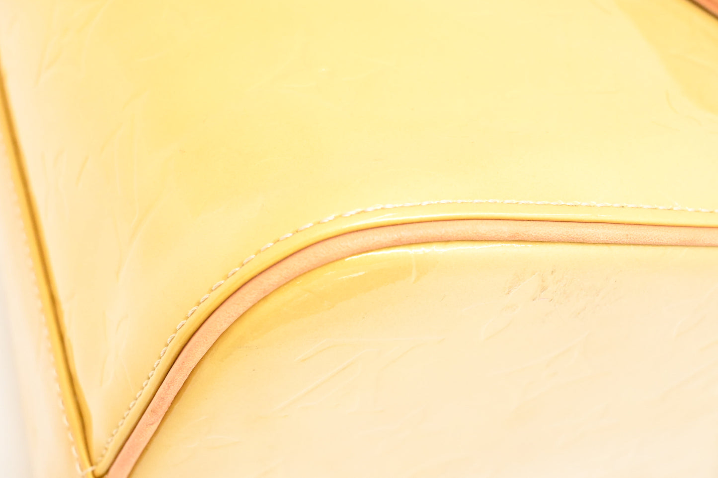 Louis Vuitton Houston in Yellow Vernis Leather