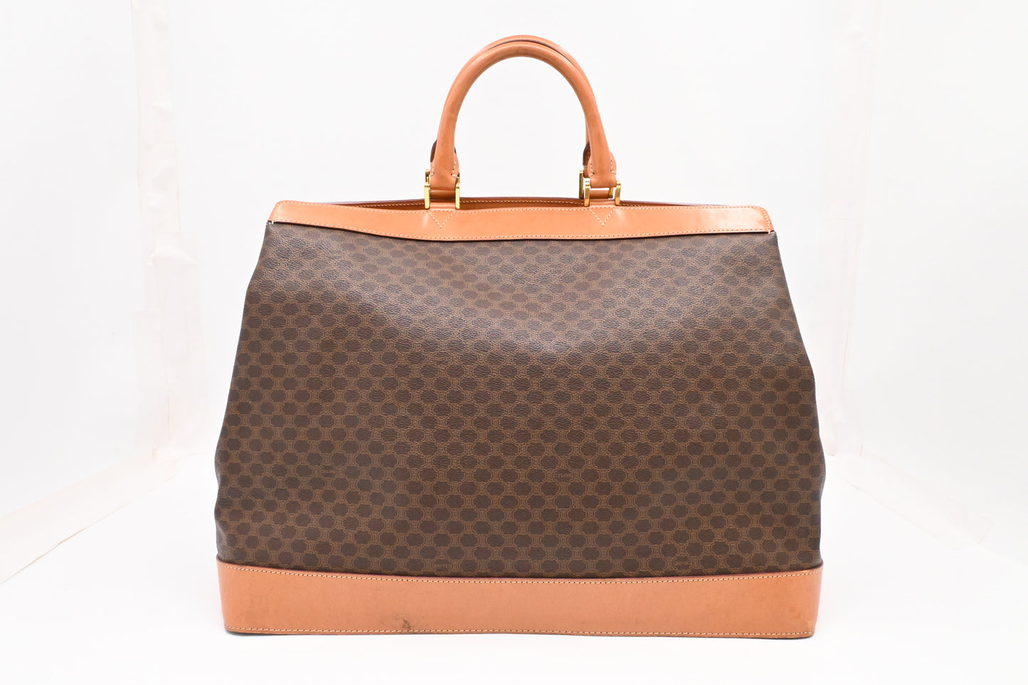Celine Travel Bag in Brown Macadam Canvas