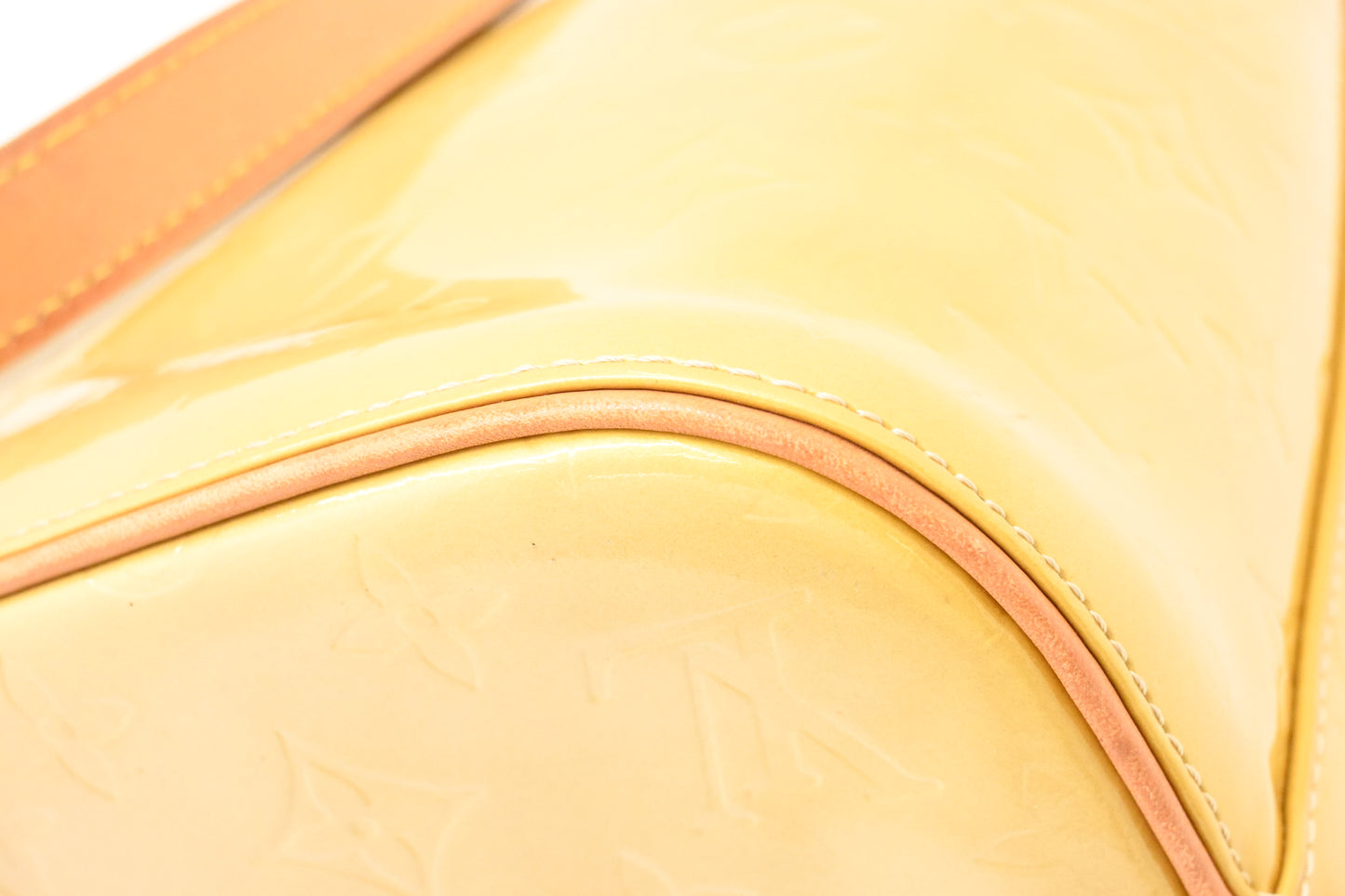 Louis Vuitton Houston in Yellow Vernis Leather