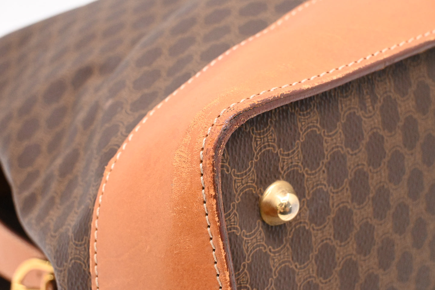 Celine Travel Bag in Brown Macadam Canvas