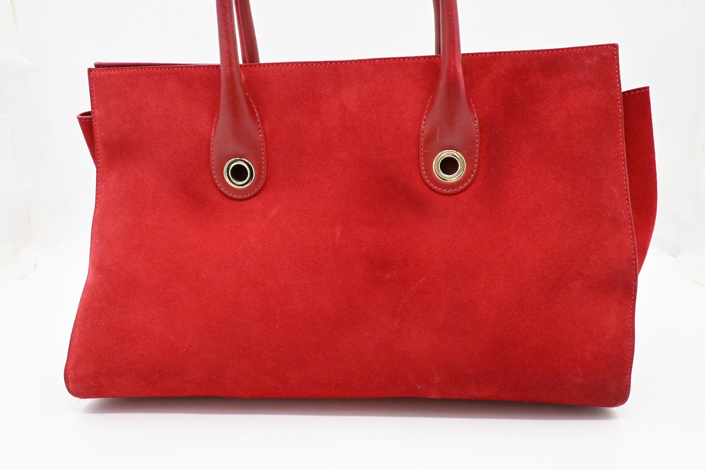 Jimmy Choo Laylin Tote in Red Suede Leather