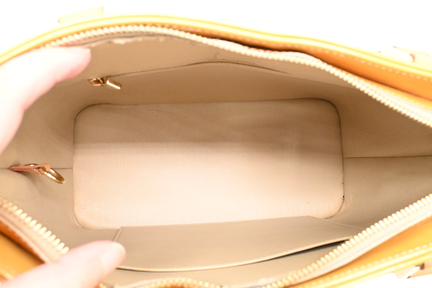 Louis Vuitton Houston in Yellow Vernis Leather