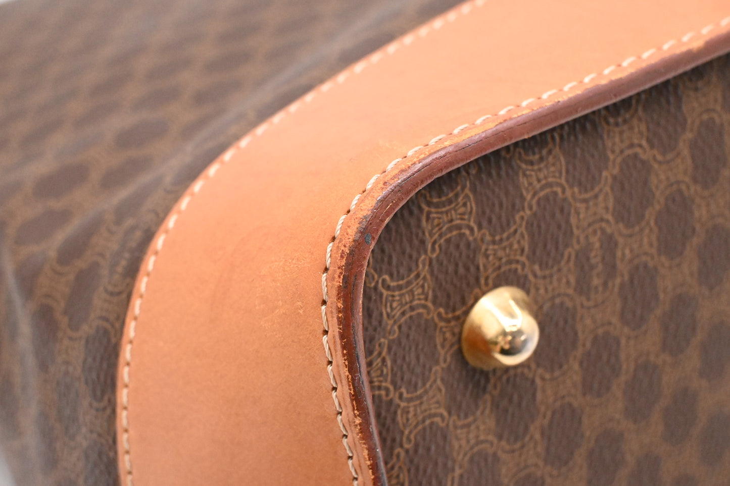 Celine Travel Bag in Brown Macadam Canvas