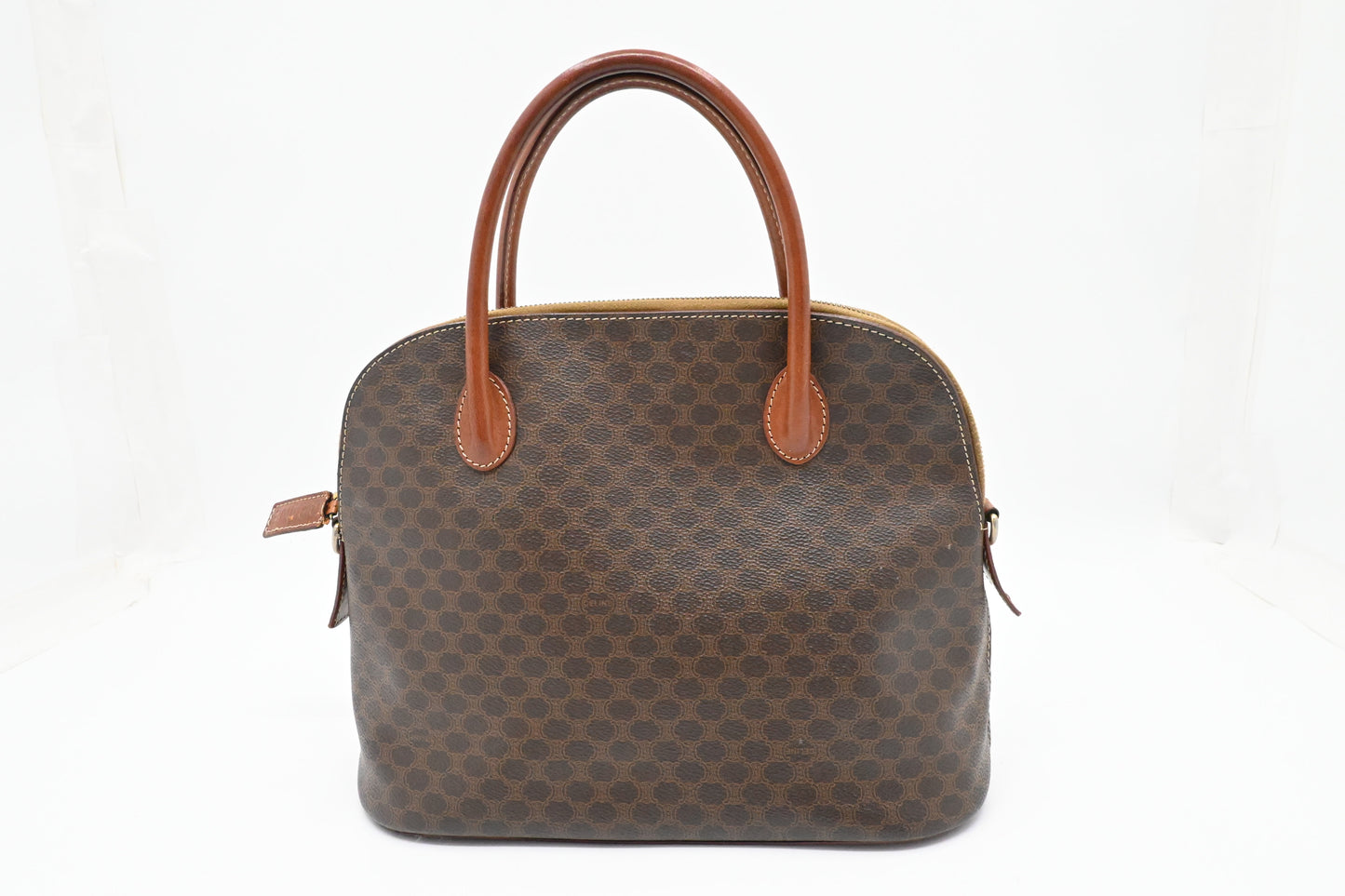 Celine Handbag in Brown Macadam Canvas