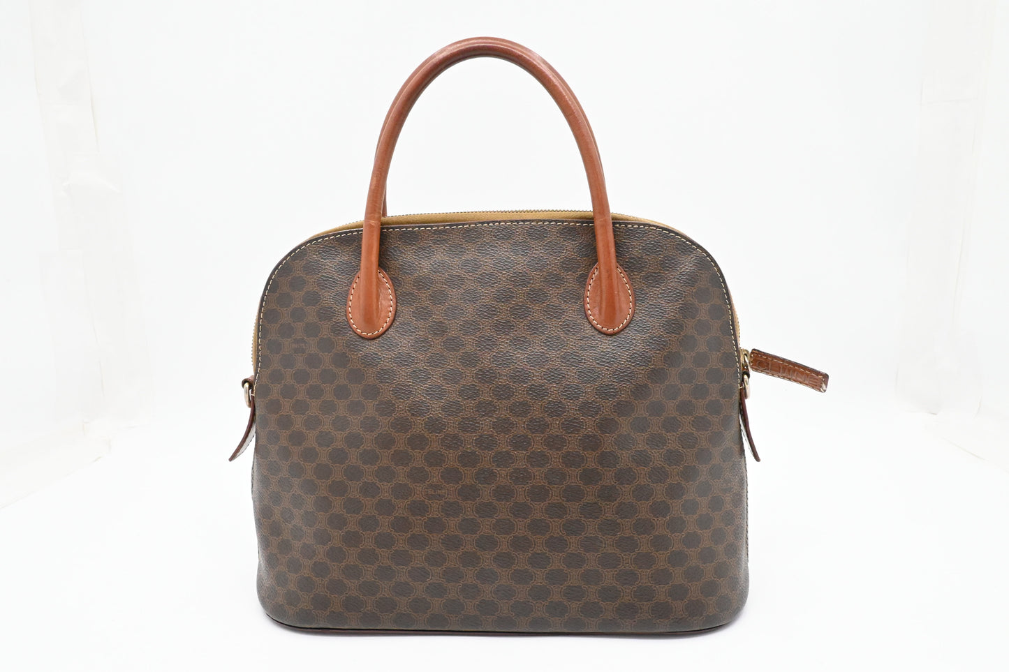 Celine Handbag in Brown Macadam Canvas