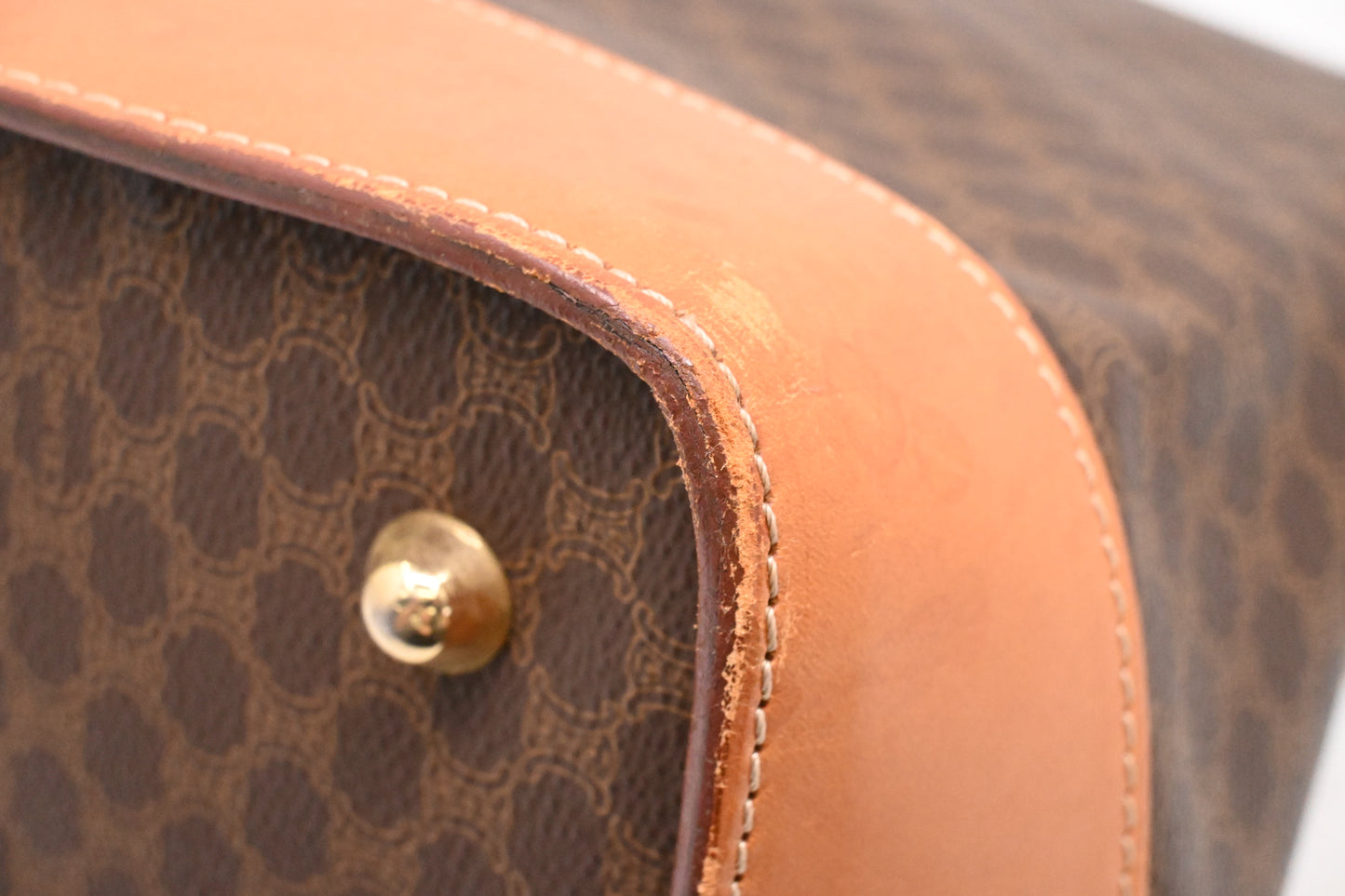 Celine Travel Bag in Brown Macadam Canvas