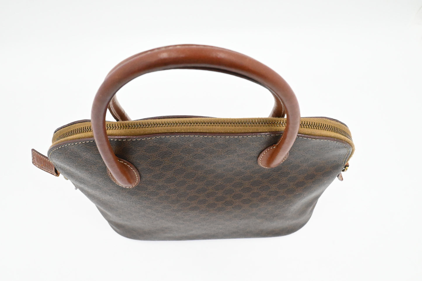 Celine Handbag in Brown Macadam Canvas