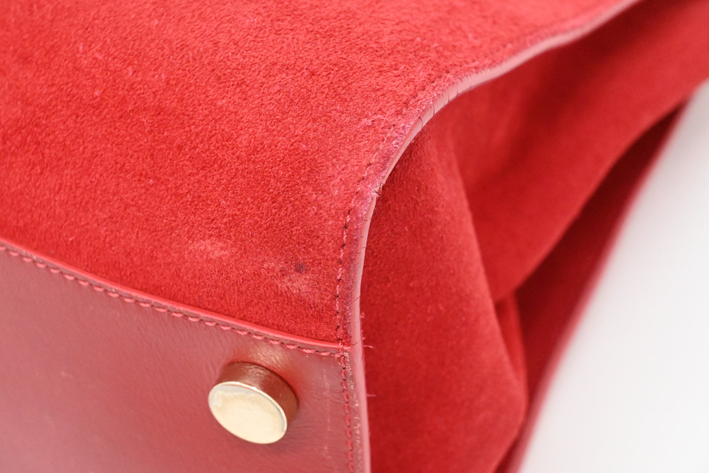 Jimmy Choo Laylin Tote in Red Suede Leather