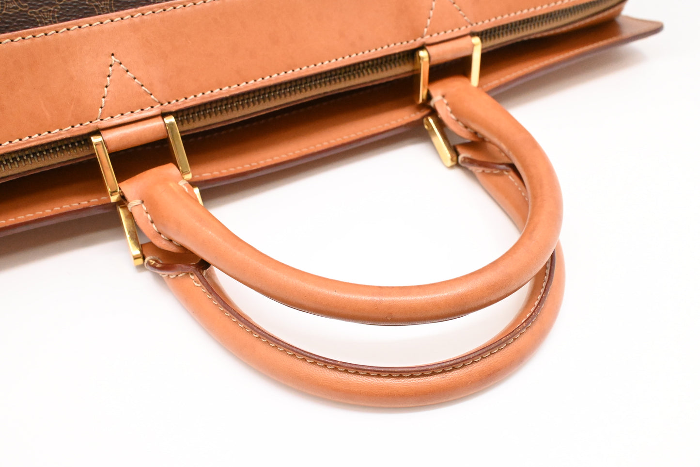 Celine Travel Bag in Brown Macadam Canvas