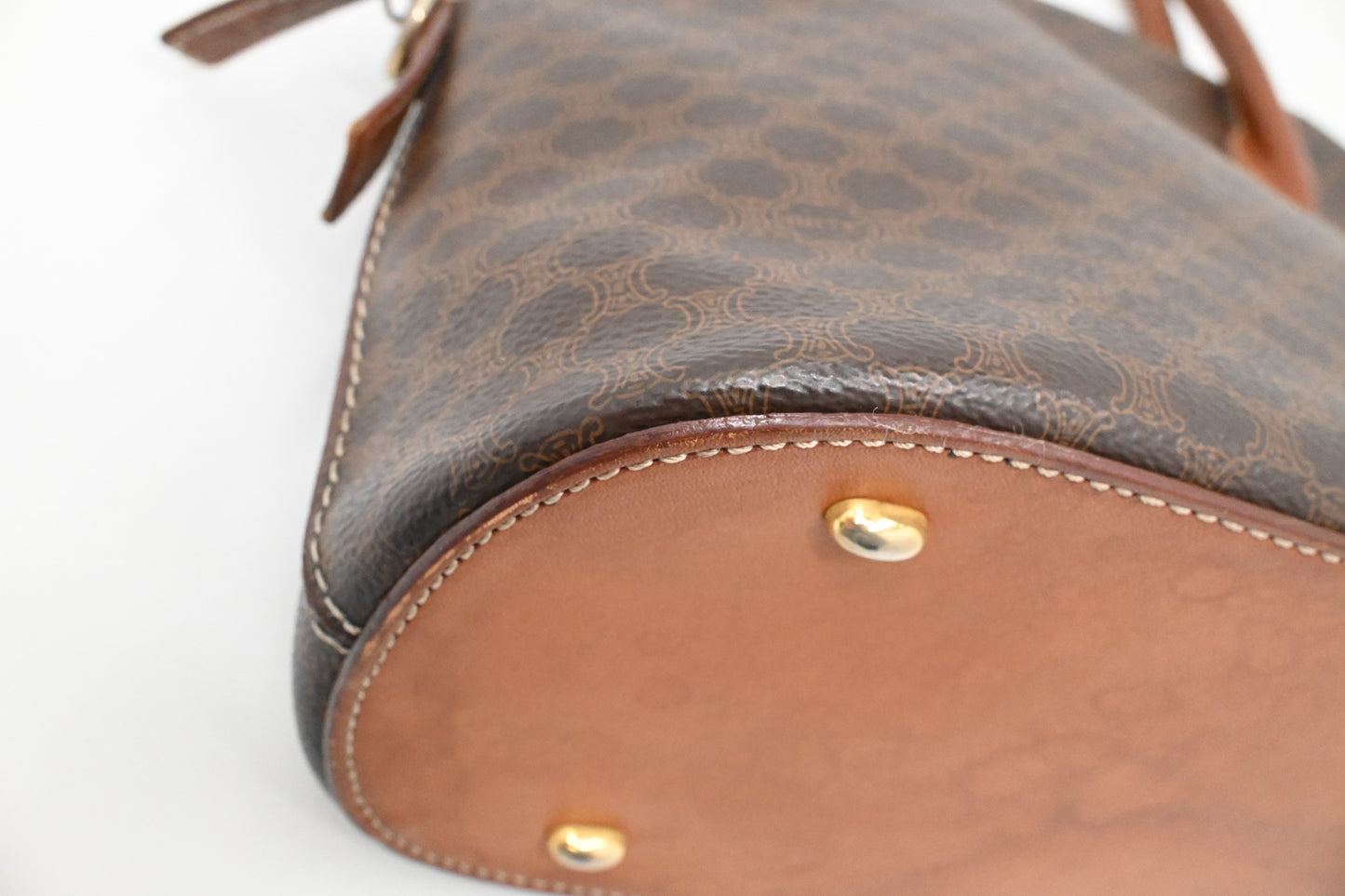 Celine Handbag in Brown Macadam Canvas