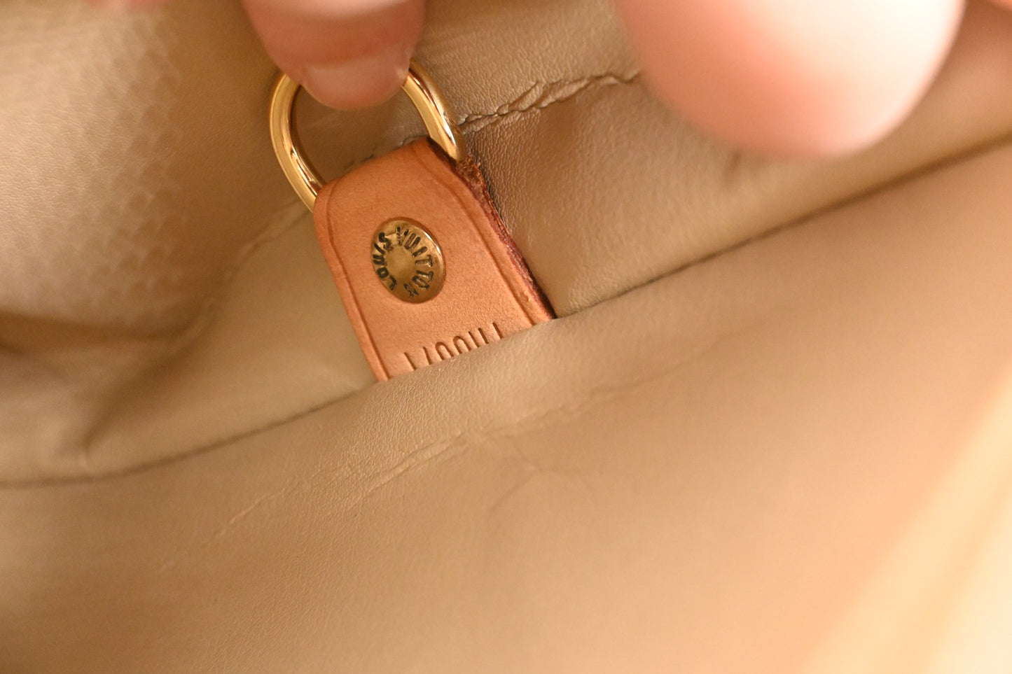 Louis Vuitton Houston in Yellow Vernis Leather