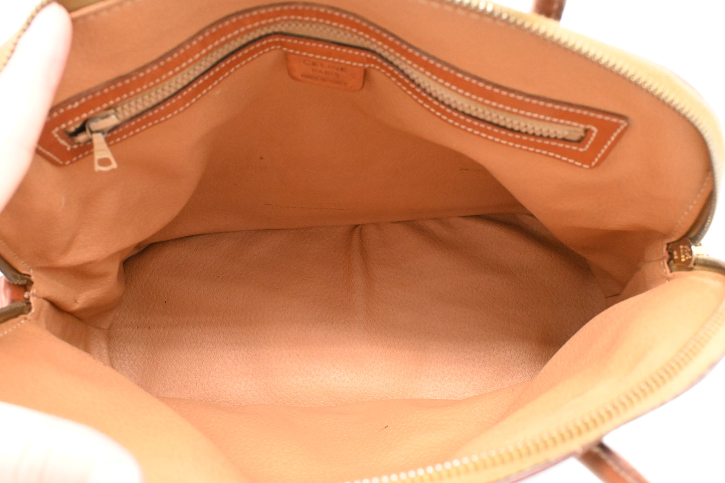 Celine Handbag in Brown Macadam Canvas