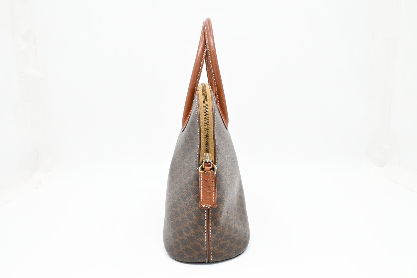 Celine Handbag in Brown Macadam Canvas