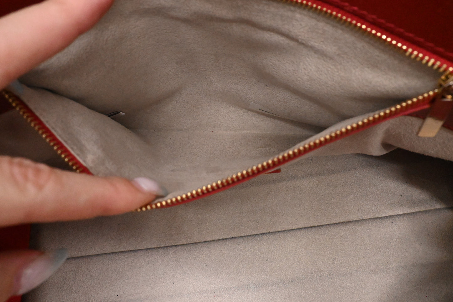 Jimmy Choo Laylin Tote in Red Suede Leather