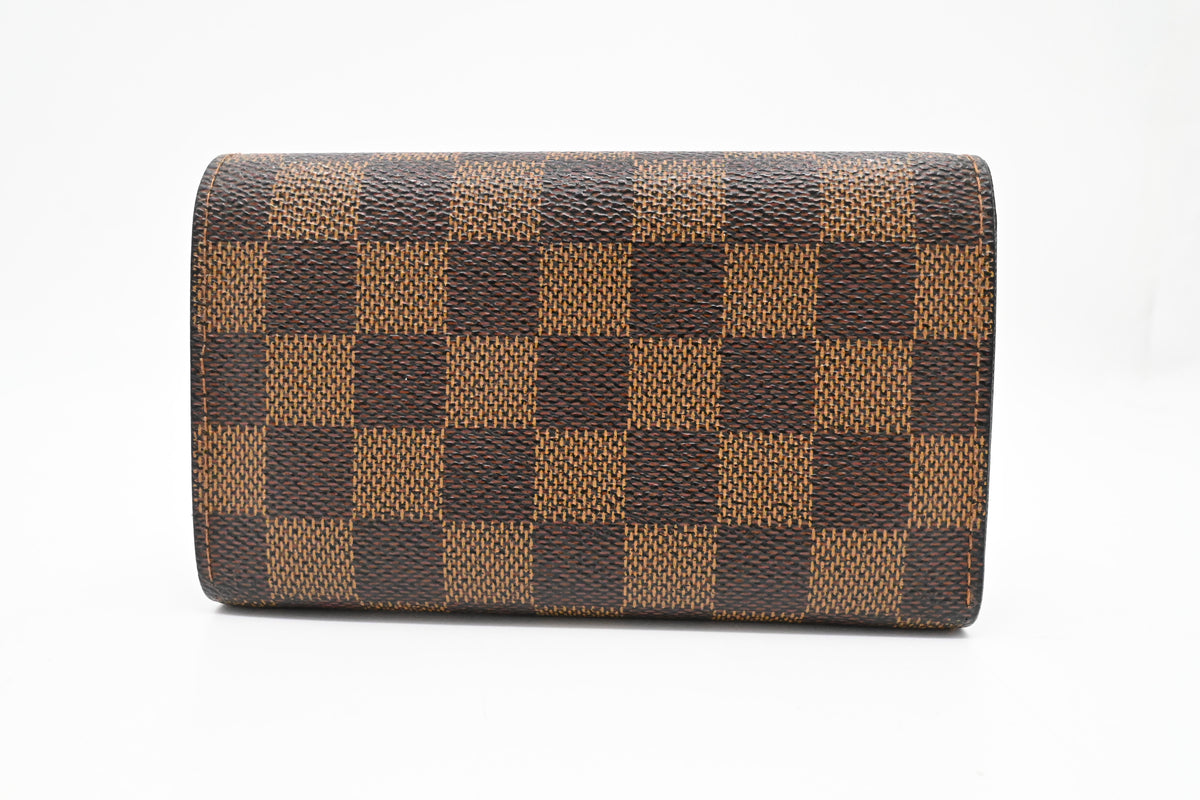 Louis Vuitton Tresor Wallet in Damier Ebene Canvas