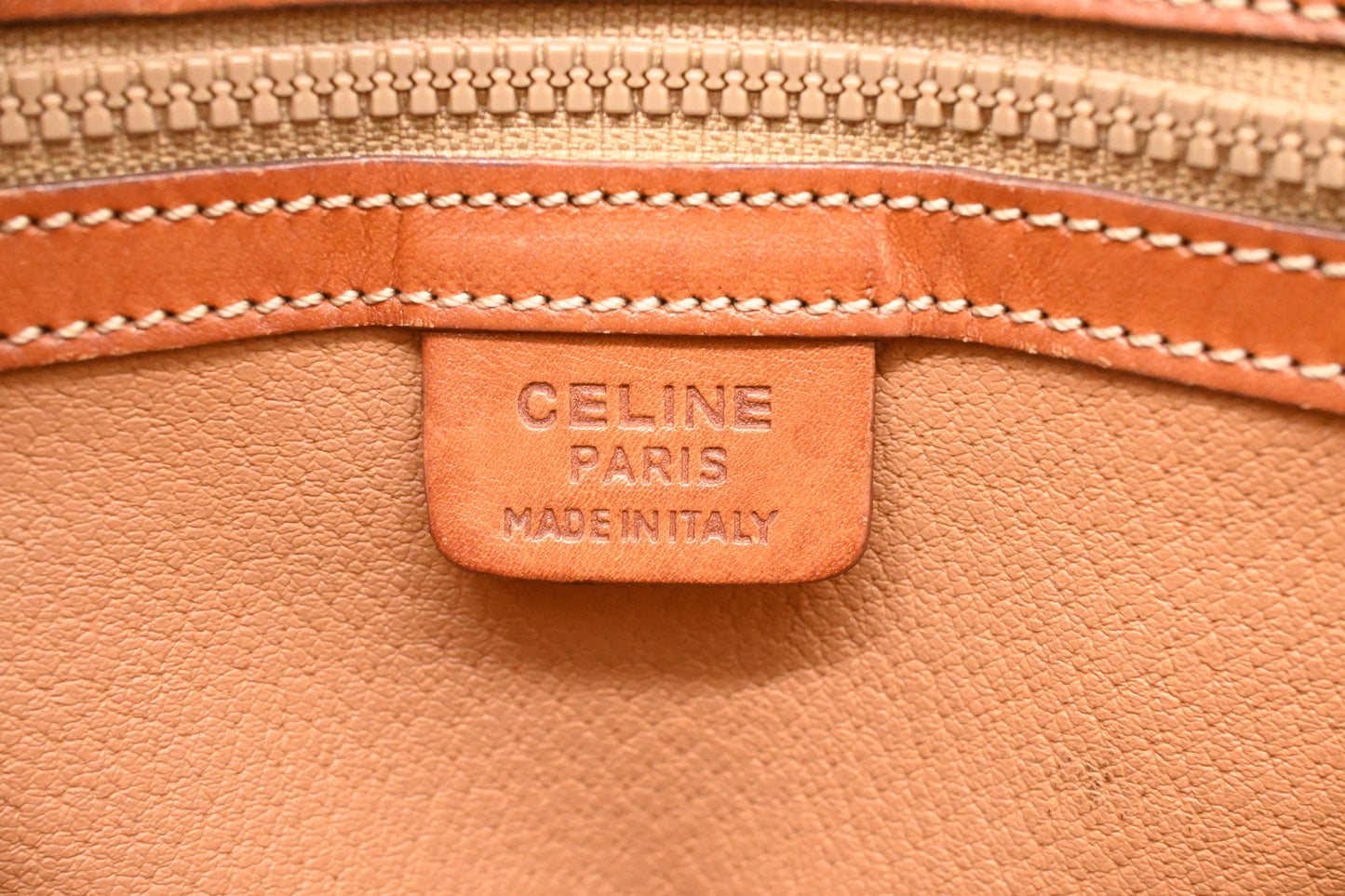 Celine Handbag in Brown Macadam Canvas