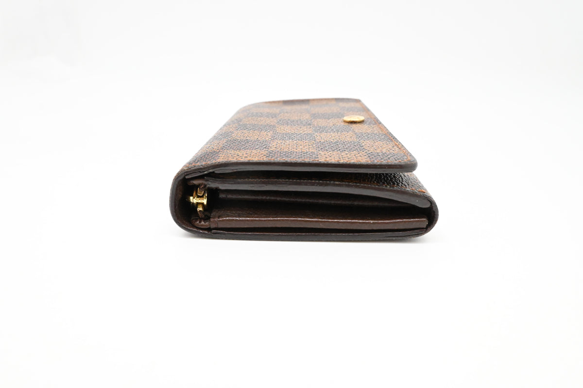 Louis Vuitton Tresor Wallet in Damier Ebene Canvas