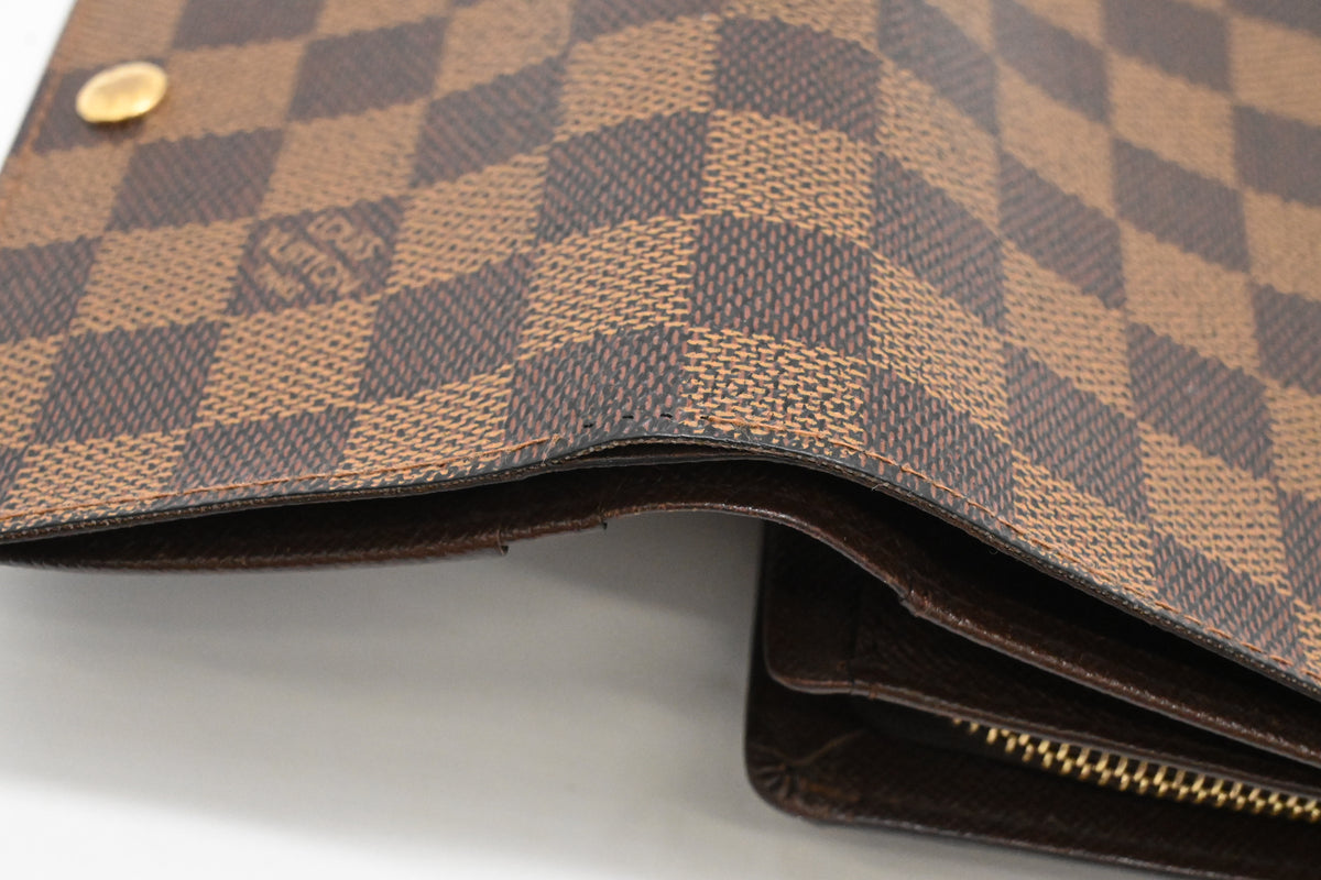 Louis Vuitton Tresor Wallet in Damier Ebene Canvas