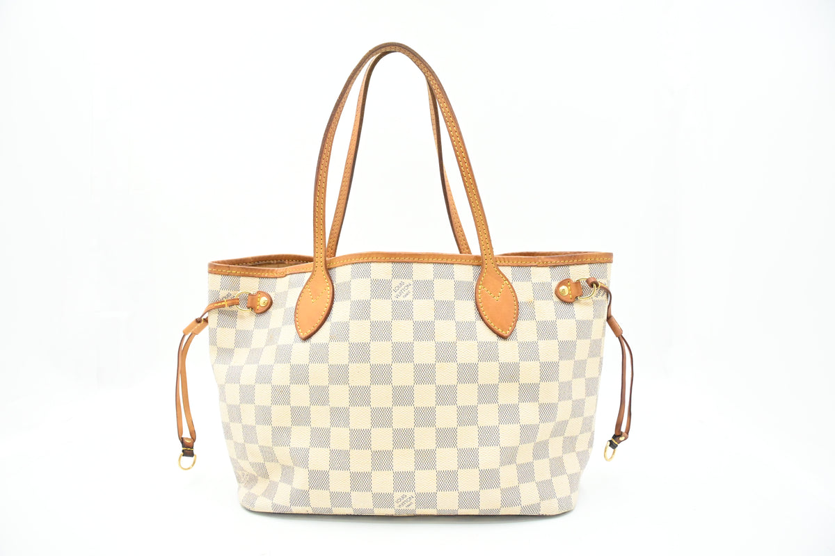 Louis Vuitton Neverfull PM in Damier Azur Canvas