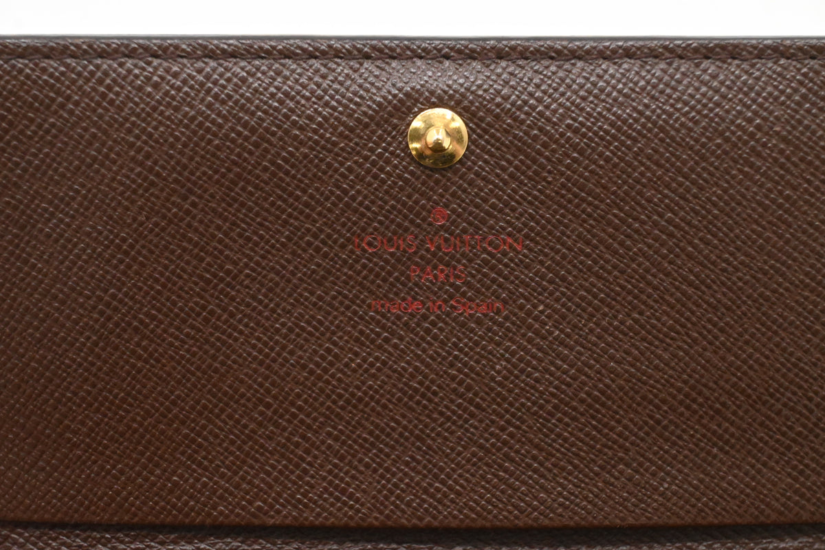 Louis Vuitton Tresor Wallet in Damier Ebene Canvas