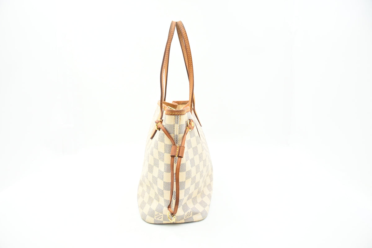 Louis Vuitton Neverfull PM in Damier Azur Canvas