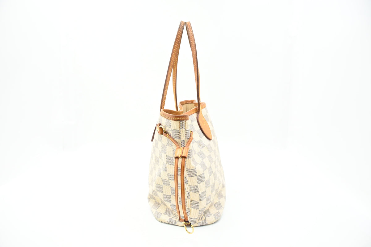 Louis Vuitton Neverfull PM in Damier Azur Canvas