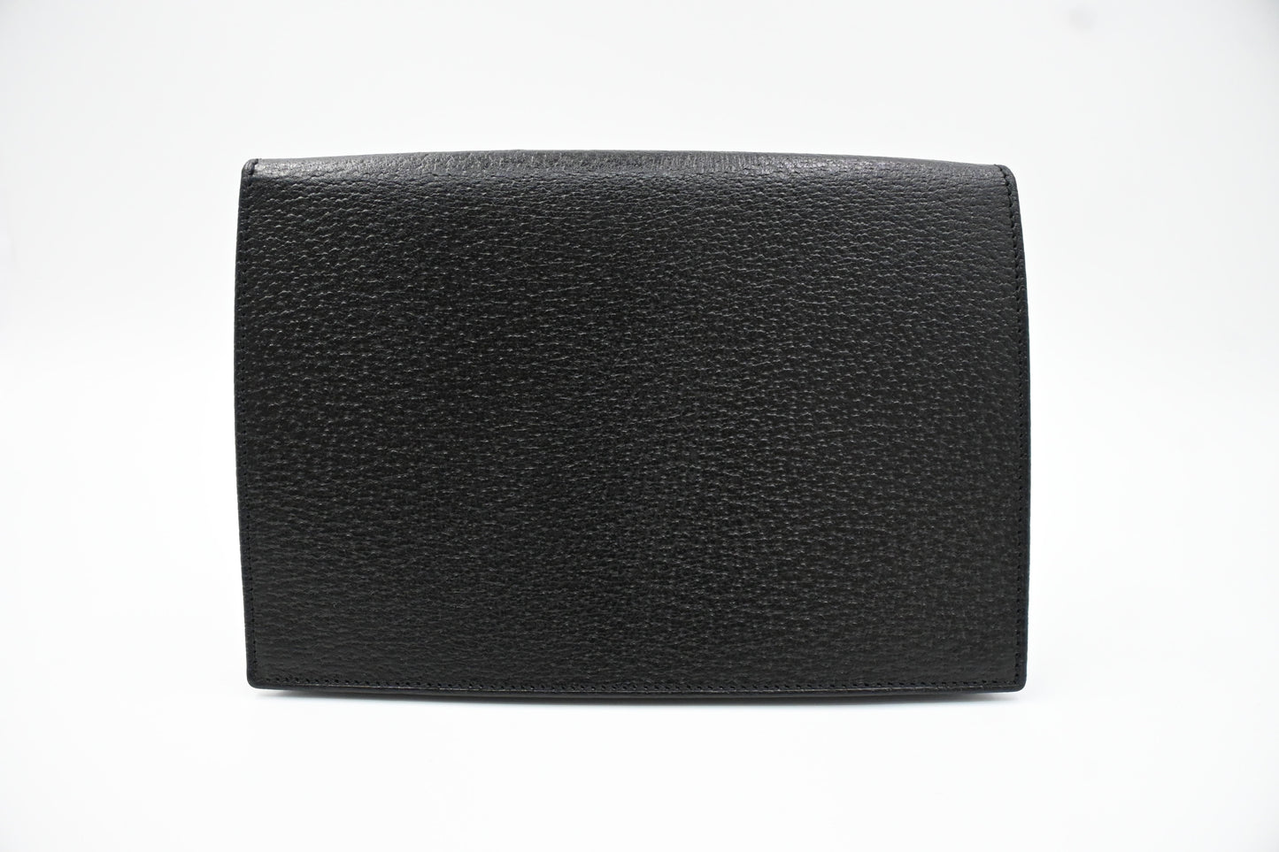 Bvlgari Envelope Pouch in Black Leather