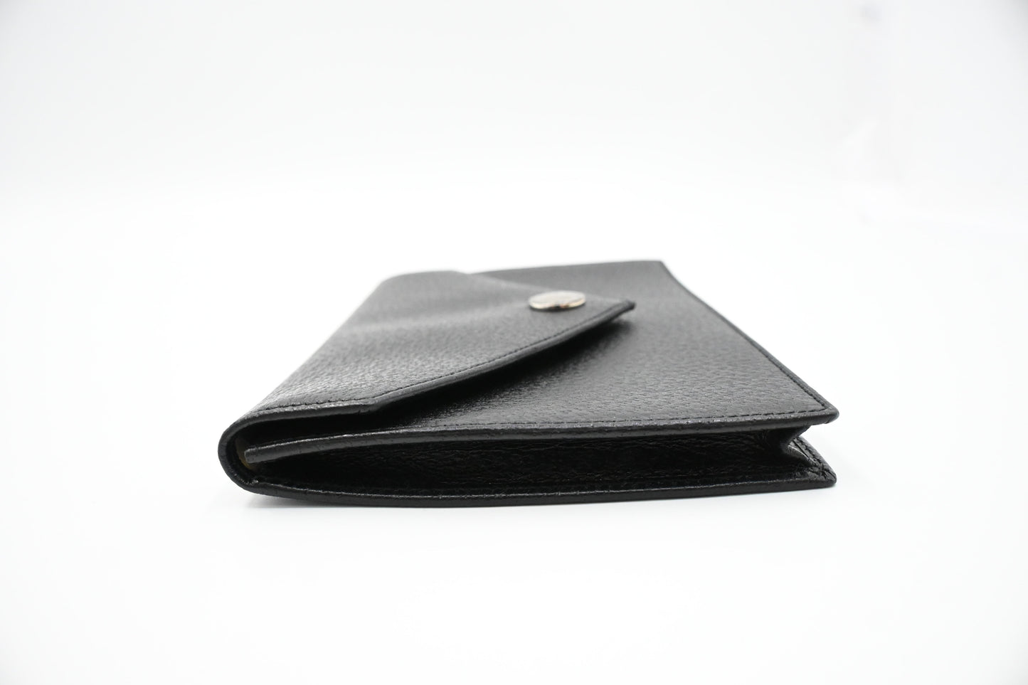 Bvlgari Envelope Pouch in Black Leather