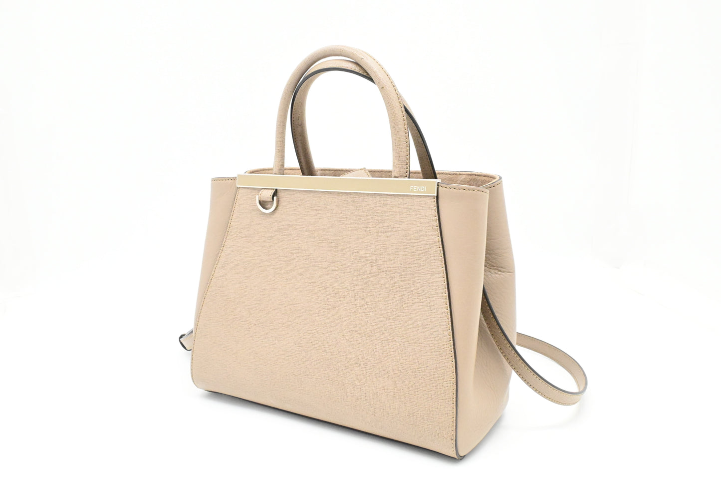 Fendi Petite 2Jours in Greige Leather