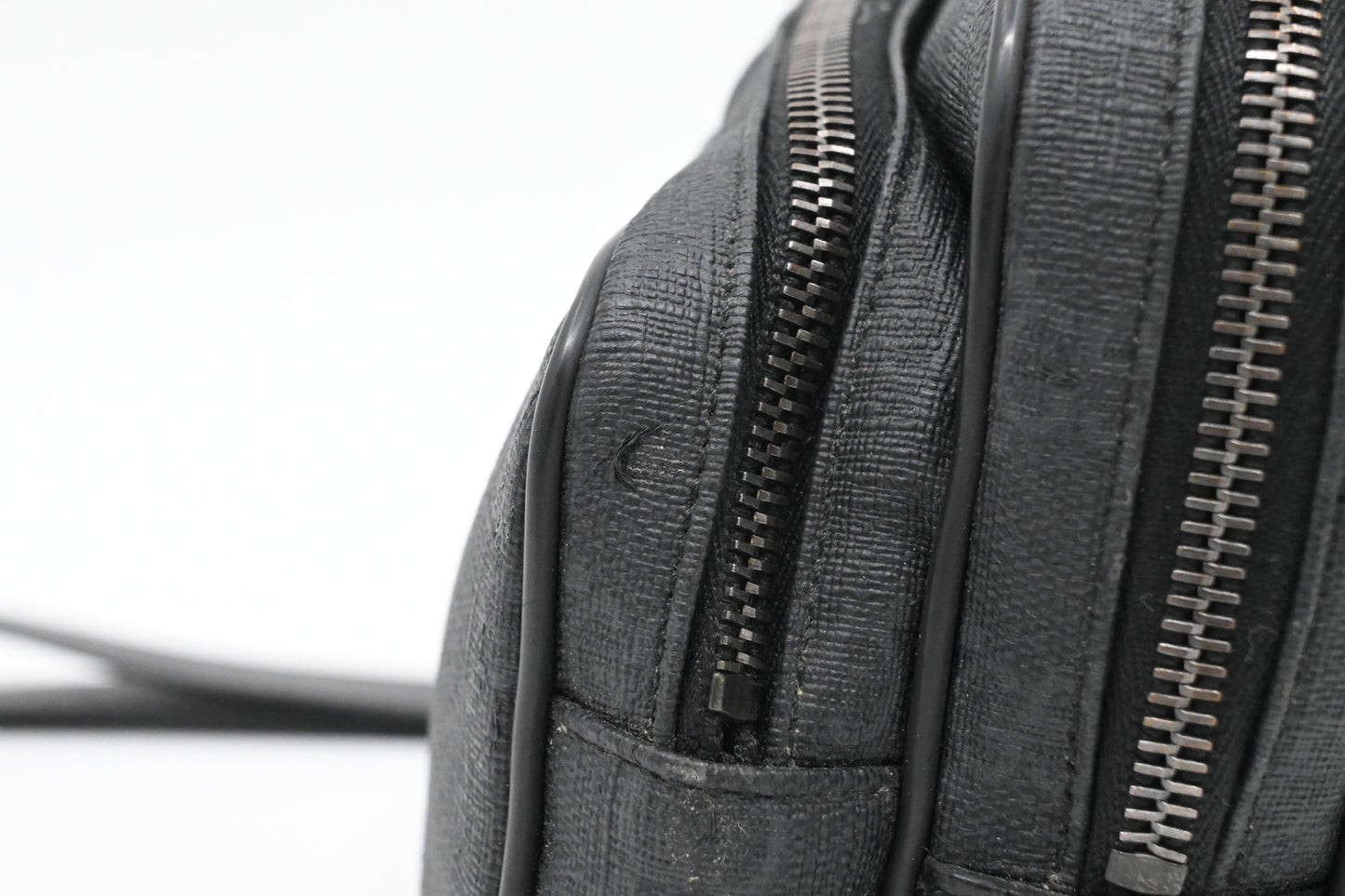 Gucci Wrist Pouch in Black GG Canvas