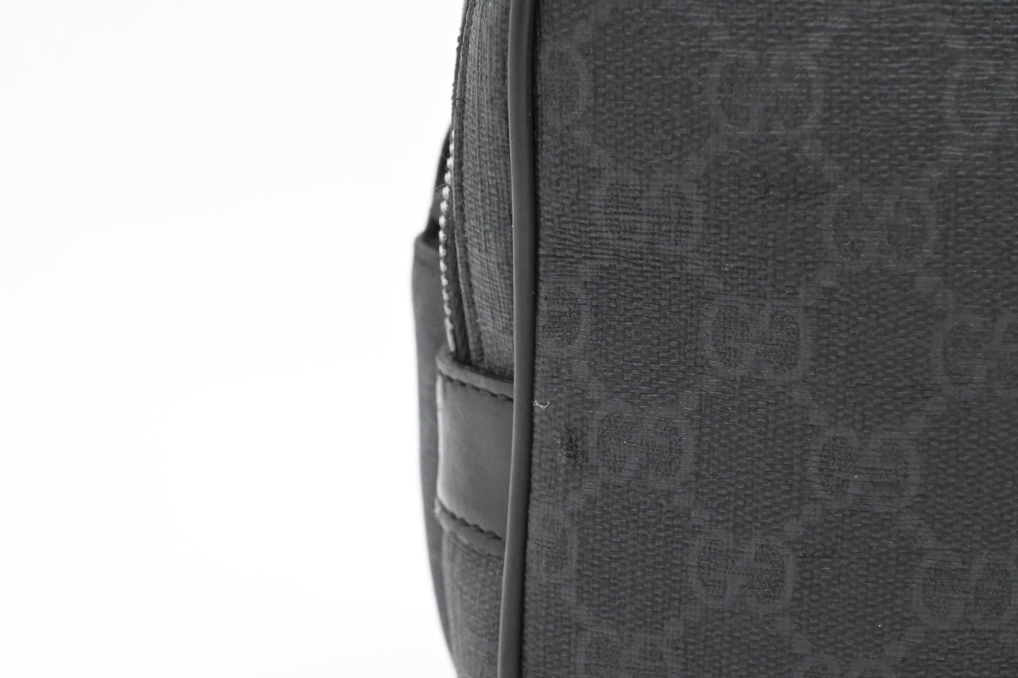 Gucci Wrist Pouch in Black GG Canvas