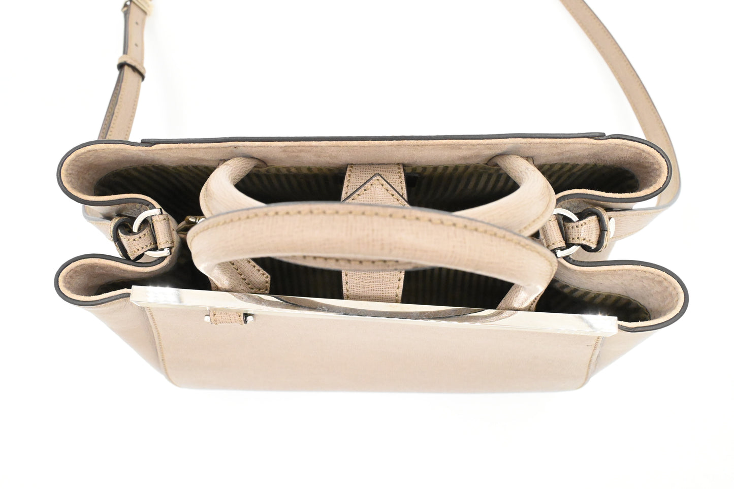 Fendi Petite 2Jours in Greige Leather