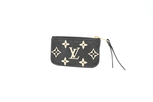 Louis Vuitton Pochette Cles in Bicolor Empreinte Leather