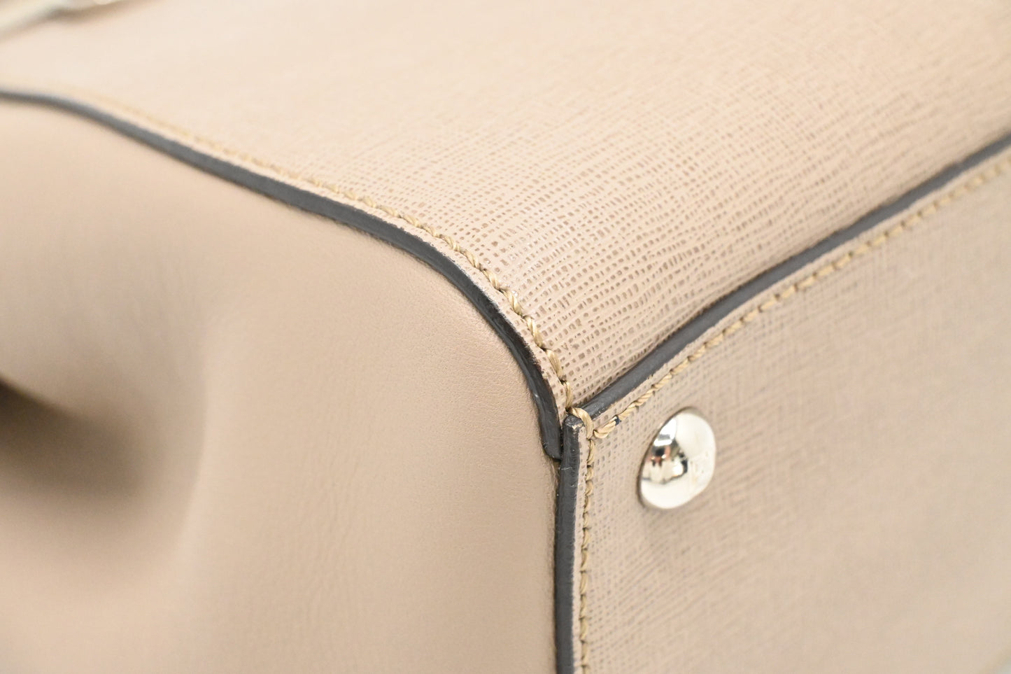 Fendi Petite 2Jours in Greige Leather