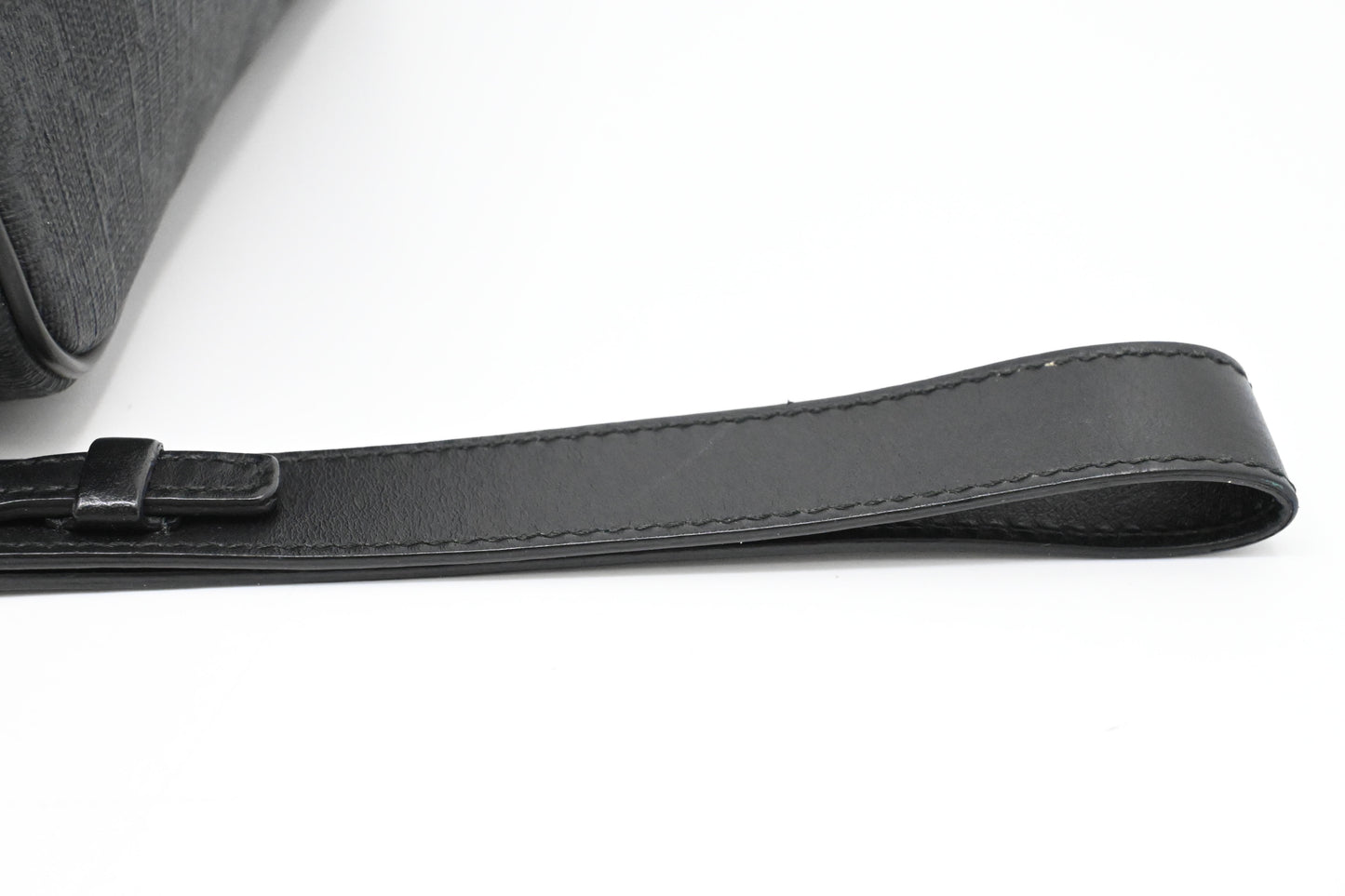 Gucci Wrist Pouch in Black GG Canvas