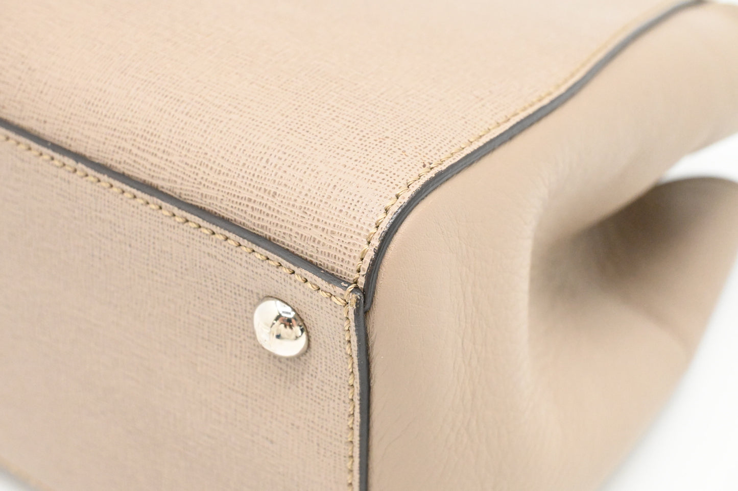 Fendi Petite 2Jours in Greige Leather