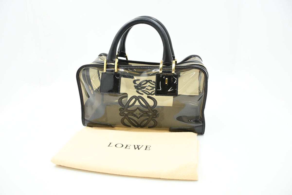 Loewe Amazona Handbag in Gray PVC