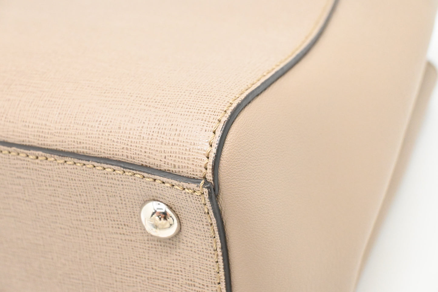 Fendi Petite 2Jours in Greige Leather